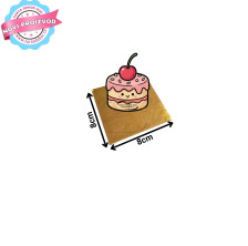 Torta Dekor Podmetač Za Kolač 8x8 Tacna ZLATNO-BELA